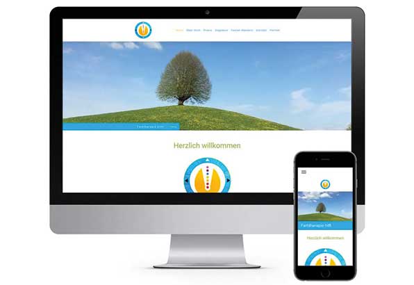 Webseite für Farbtherapie hilft