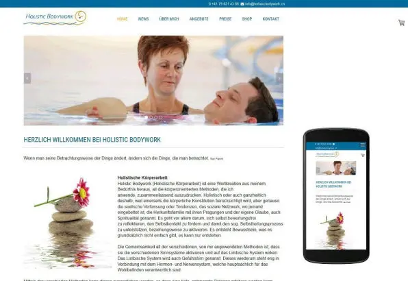 Webseite für Holistic Bodywork