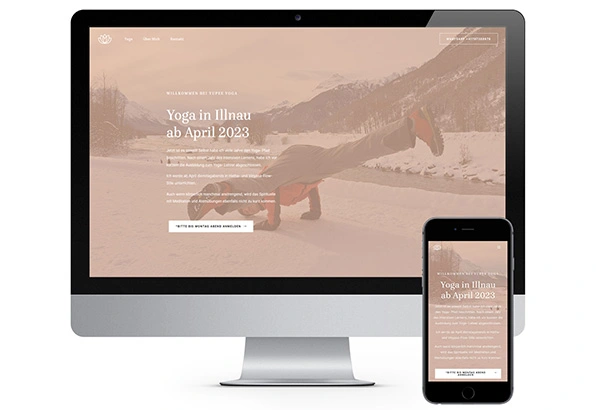 Responsive CMS-Webpräsenz für Yupee Yoga